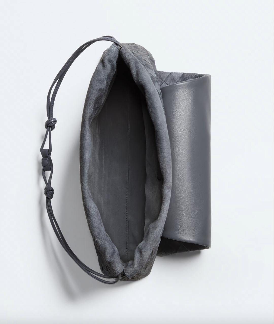 BOTTEGA VENETA Серая замшевая сумка через плечо, фото 3