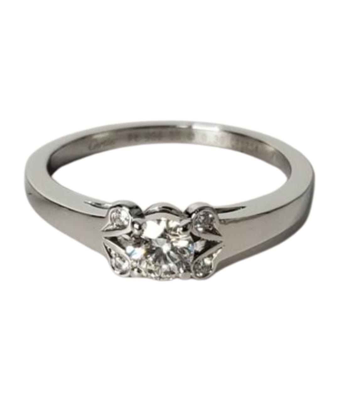 CARTIER Серебряное платиновое кольцо, фото 1