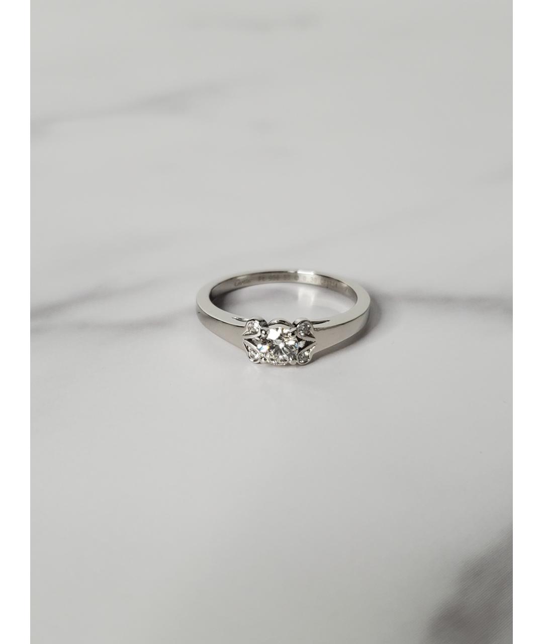 CARTIER Серебряное платиновое кольцо, фото 4