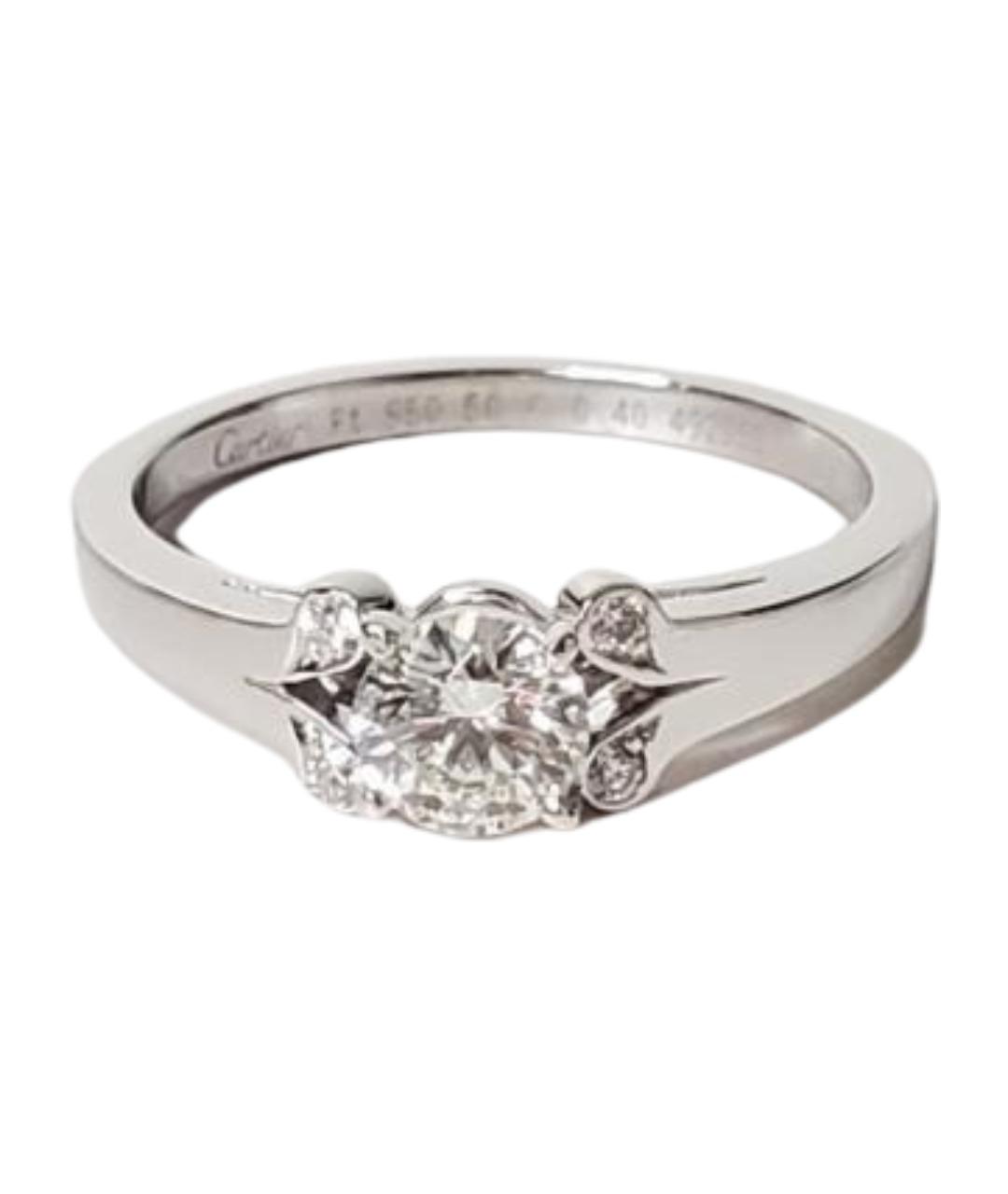 CARTIER Серебряное платиновое кольцо, фото 1