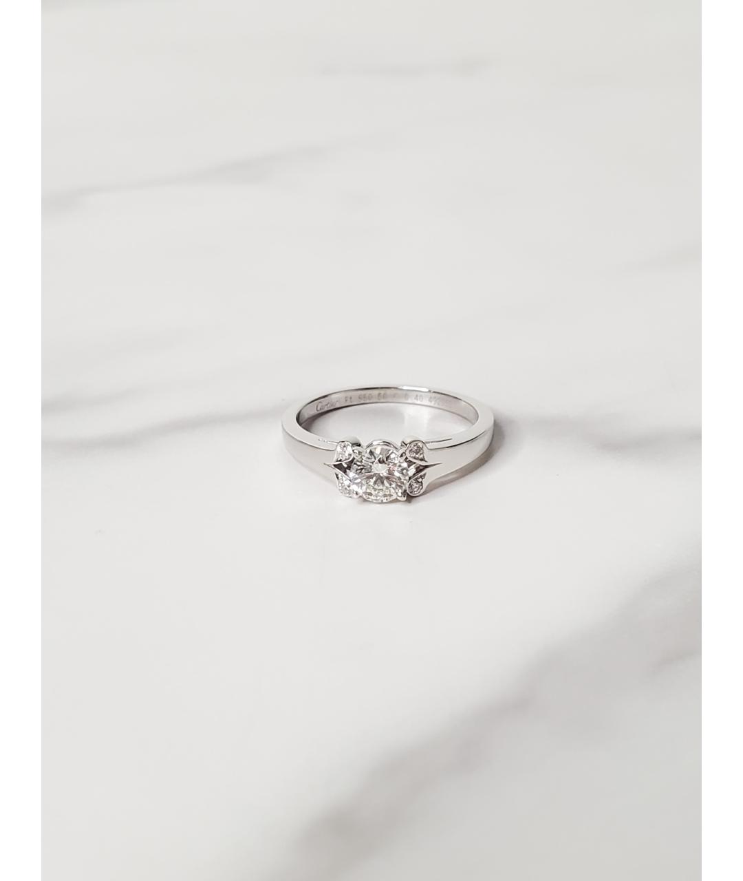 CARTIER Серебряное платиновое кольцо, фото 4