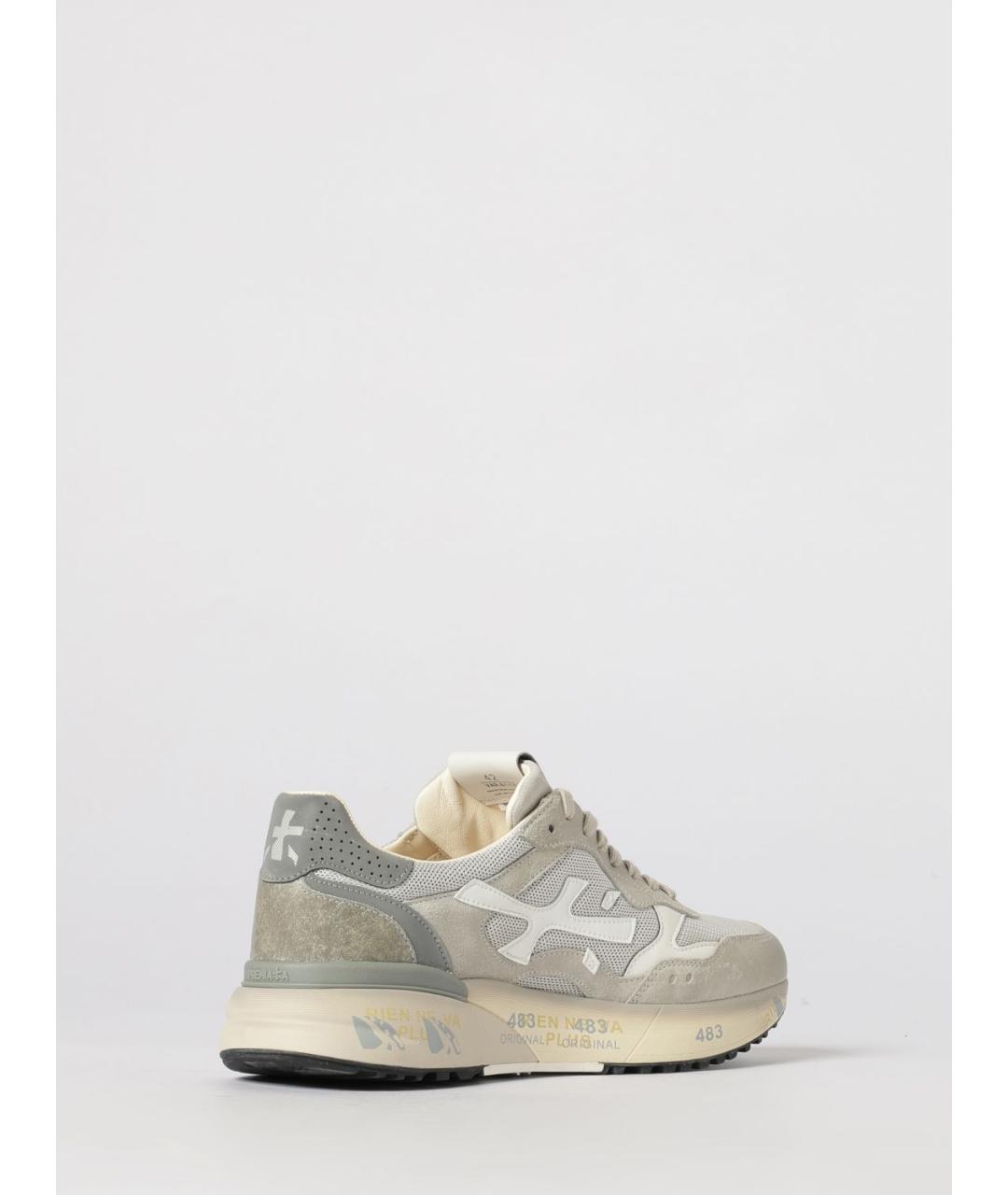 PREMIATA Серые низкие кроссовки / кеды, фото 3