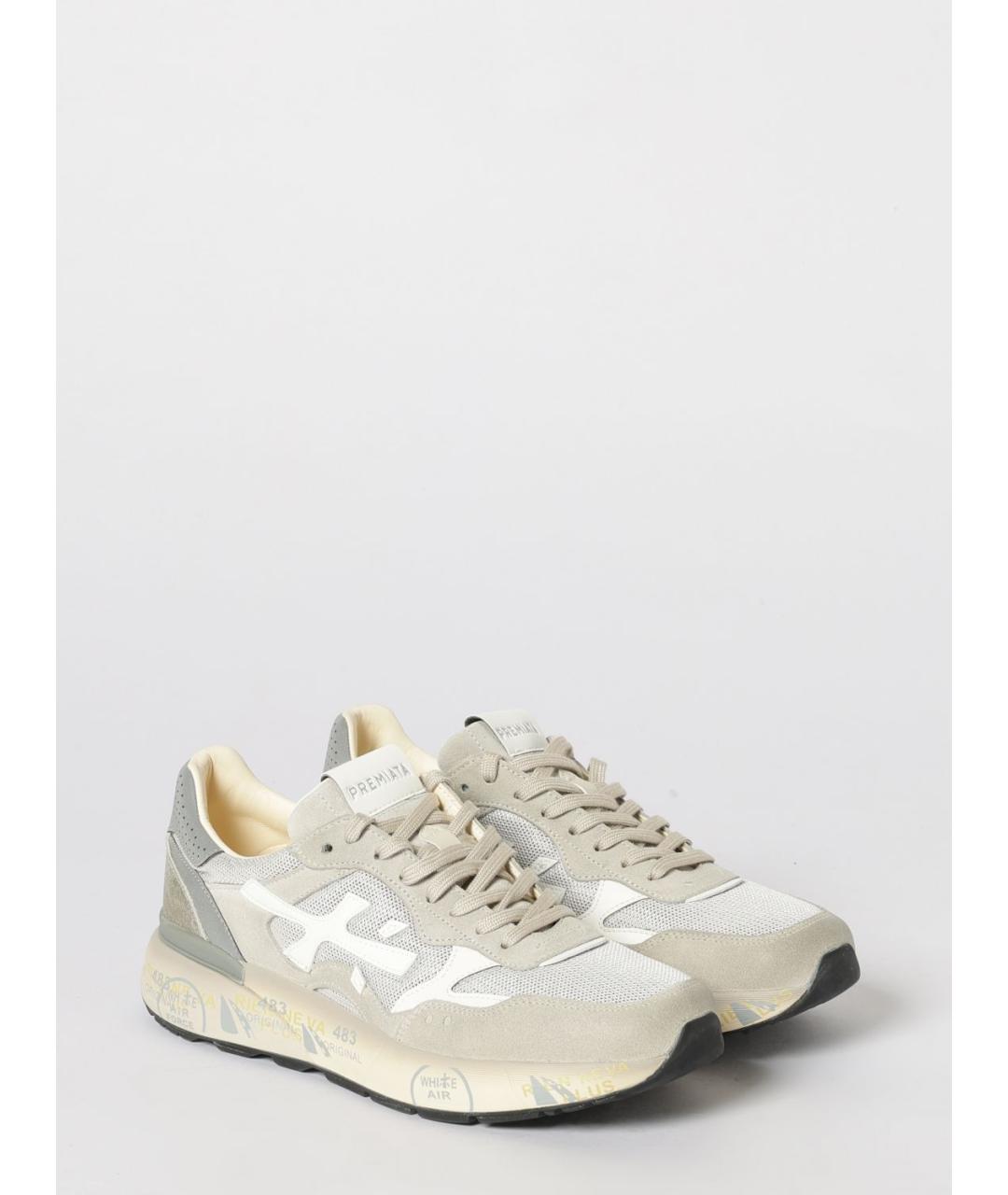 PREMIATA Серые низкие кроссовки / кеды, фото 2