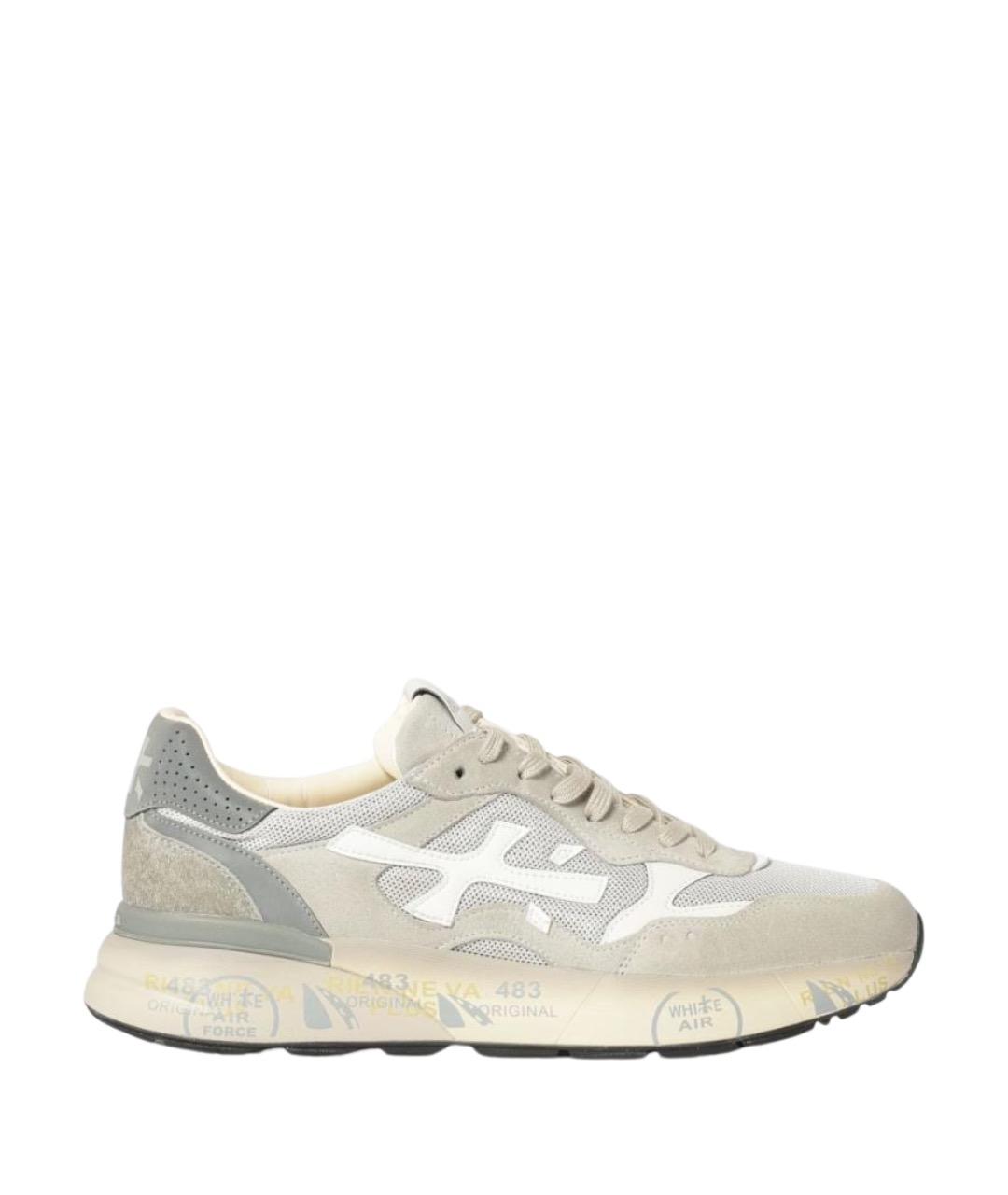 PREMIATA Серые низкие кроссовки / кеды, фото 1