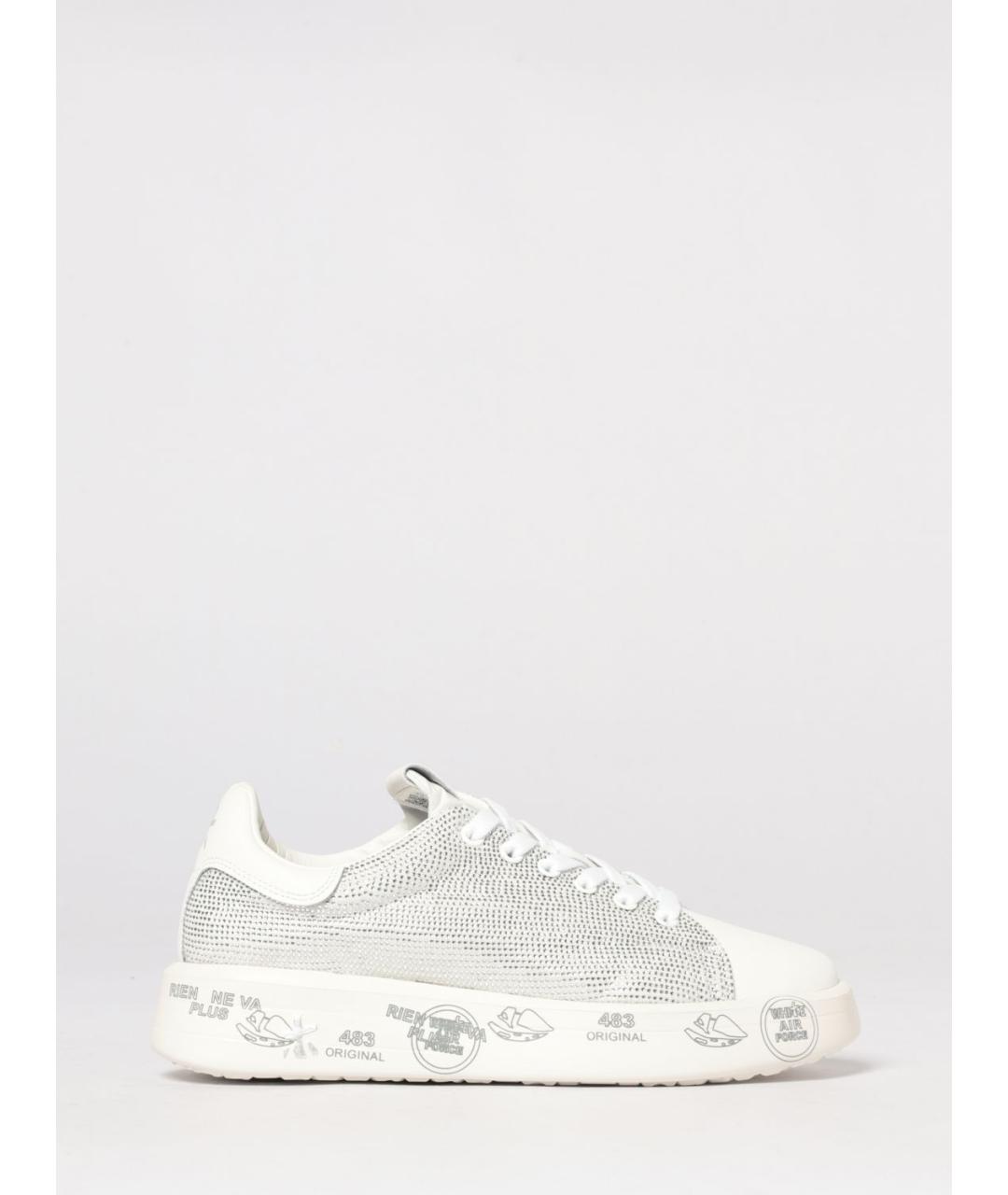 PREMIATA Бежевые кожаные кеды, фото 4