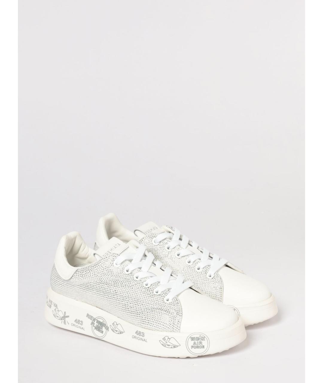 PREMIATA Бежевые кожаные кеды, фото 2