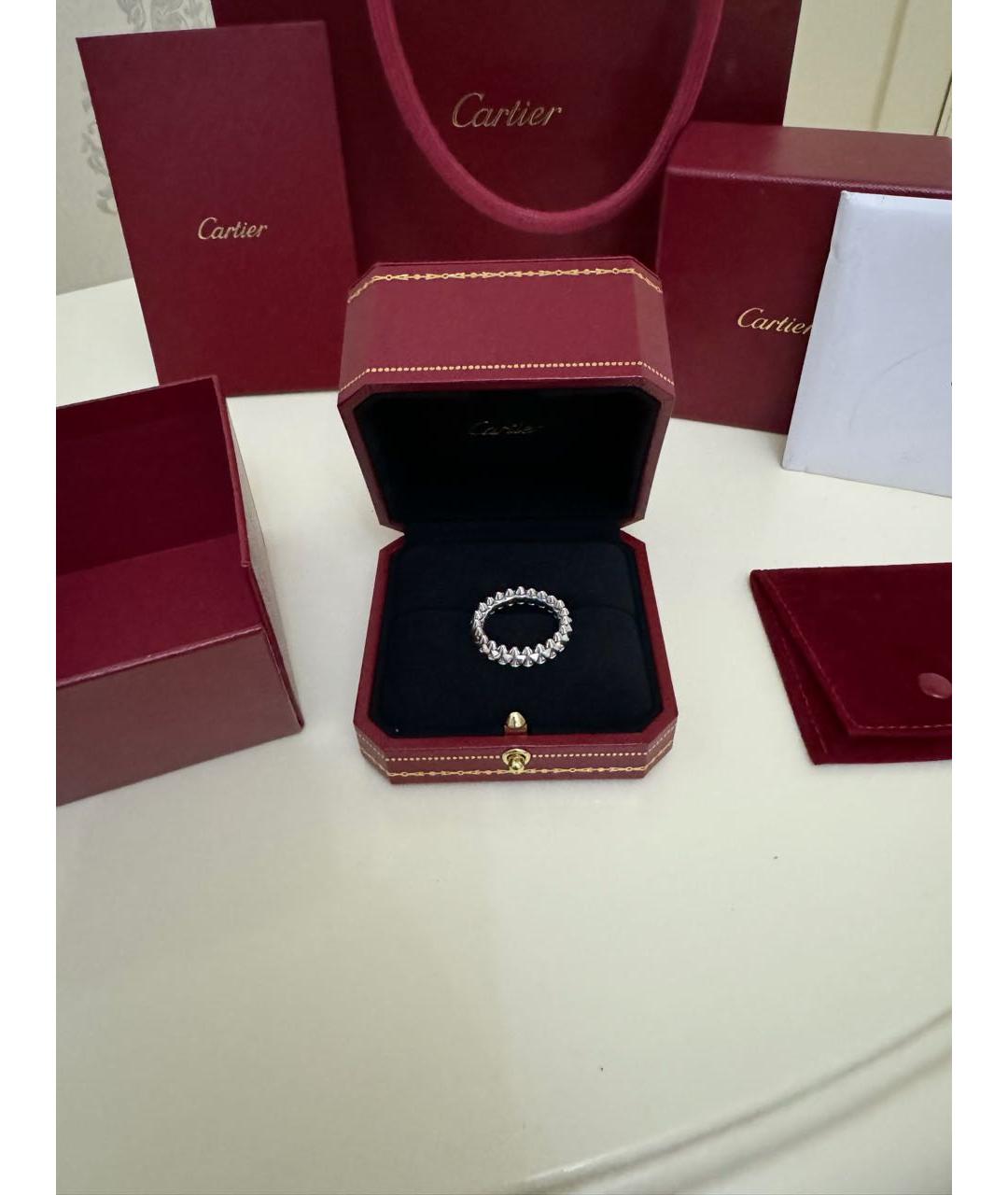 CARTIER Белое кольцо из белого золота, фото 2