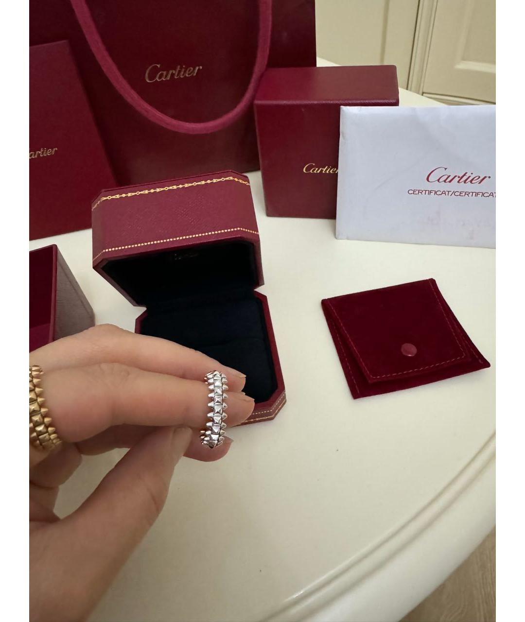 CARTIER Белое кольцо из белого золота, фото 3