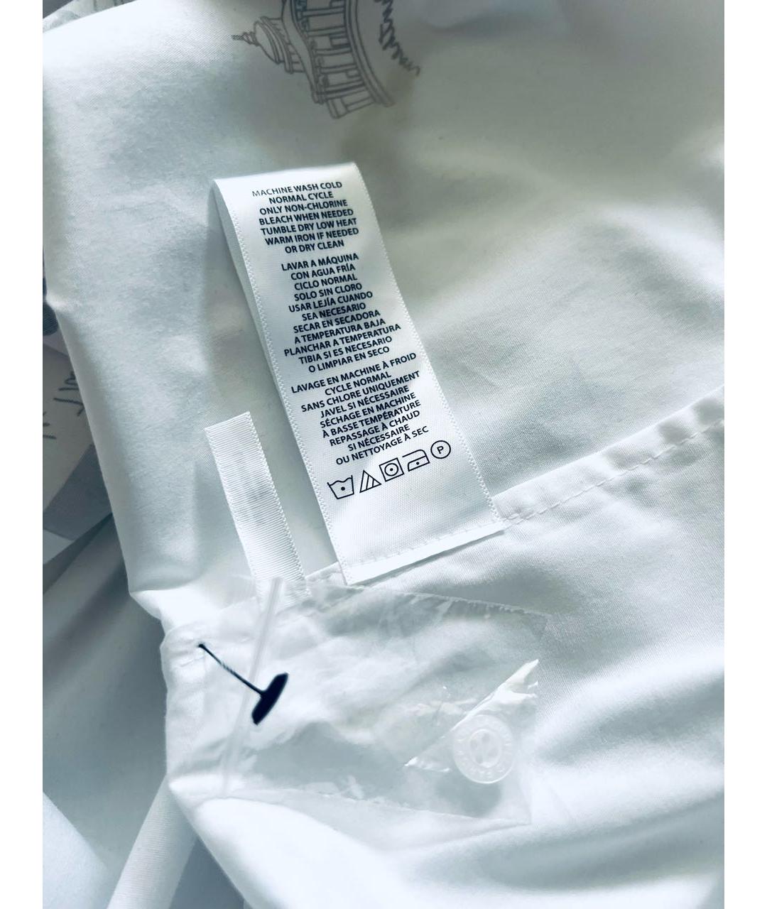KARL LAGERFELD Белая хлопко-эластановая рубашка, фото 5