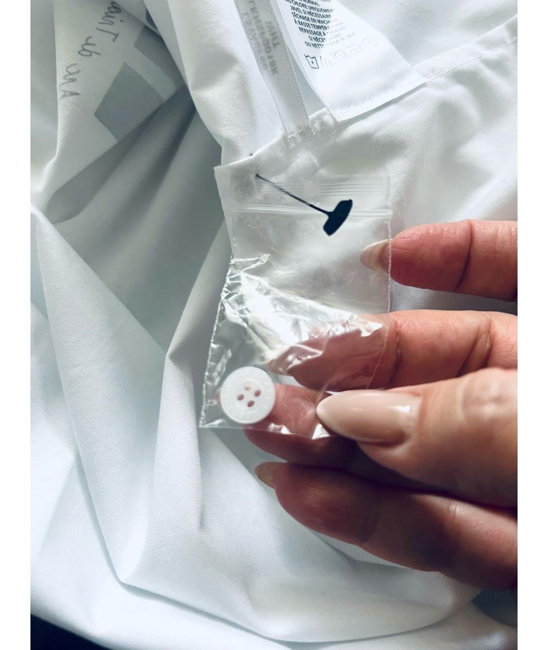 KARL LAGERFELD Белая хлопко-эластановая рубашка, фото 7