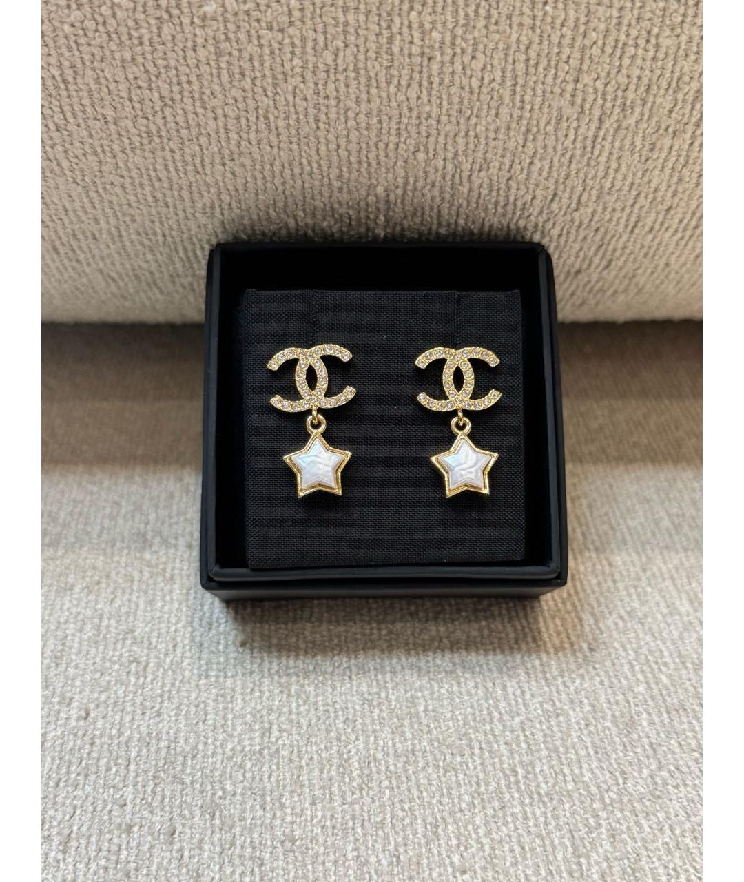 CHANEL Золотые серьги, фото 3