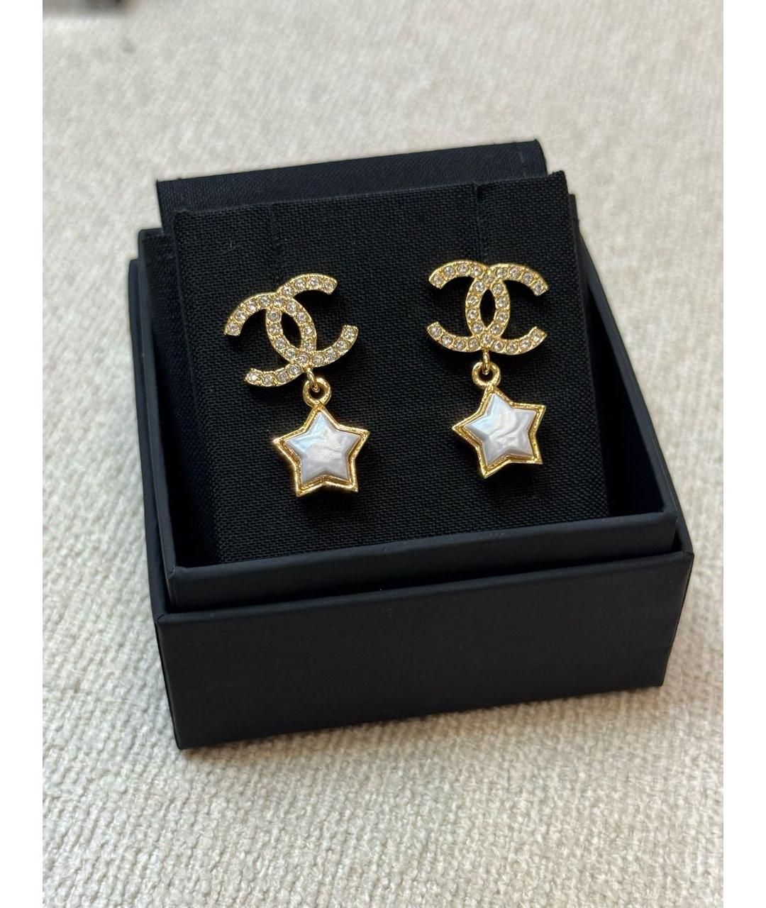 CHANEL Золотые серьги, фото 2