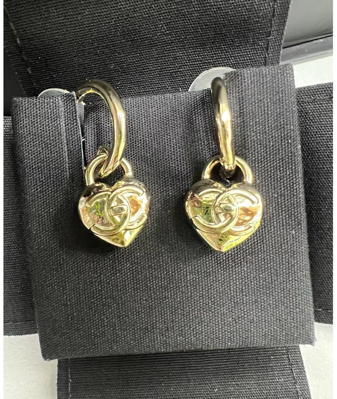 CHANEL Золотые серьги, фото 2