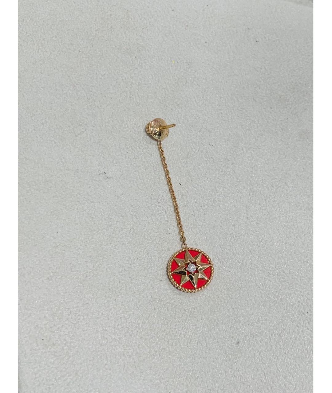 CHRISTIAN DIOR Золотые серьги из розового золота, фото 9