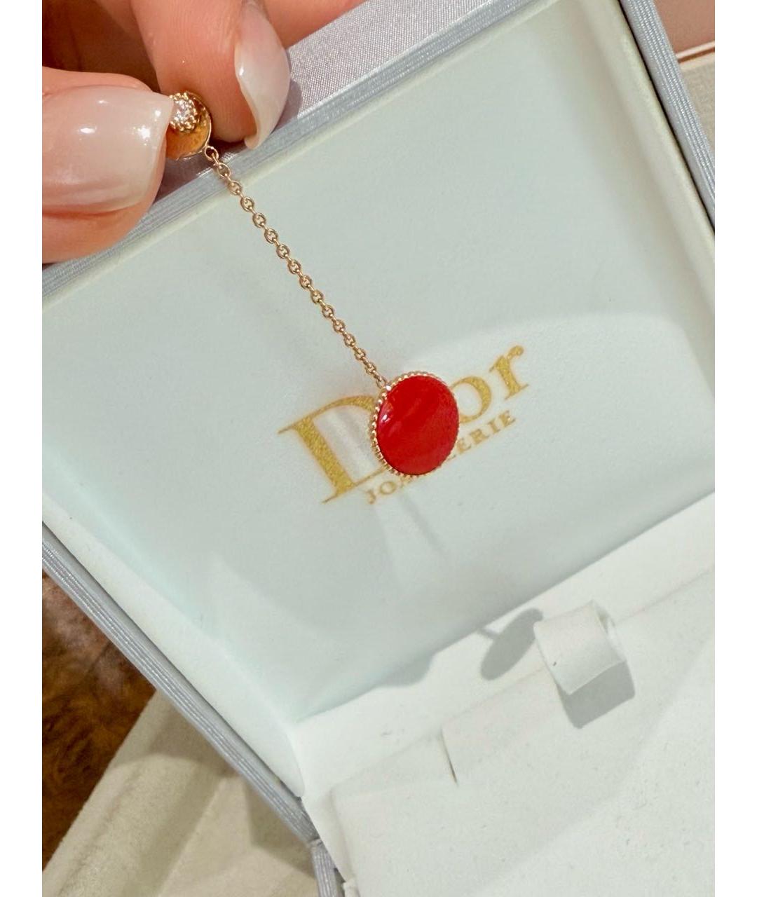 CHRISTIAN DIOR Золотые серьги из розового золота, фото 7