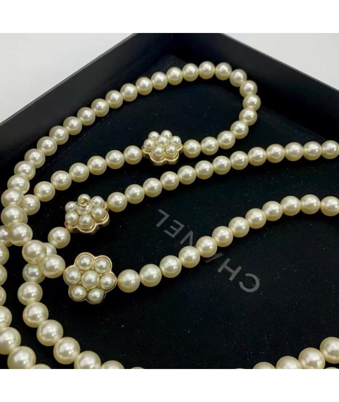 CHANEL Белое колье, фото 9