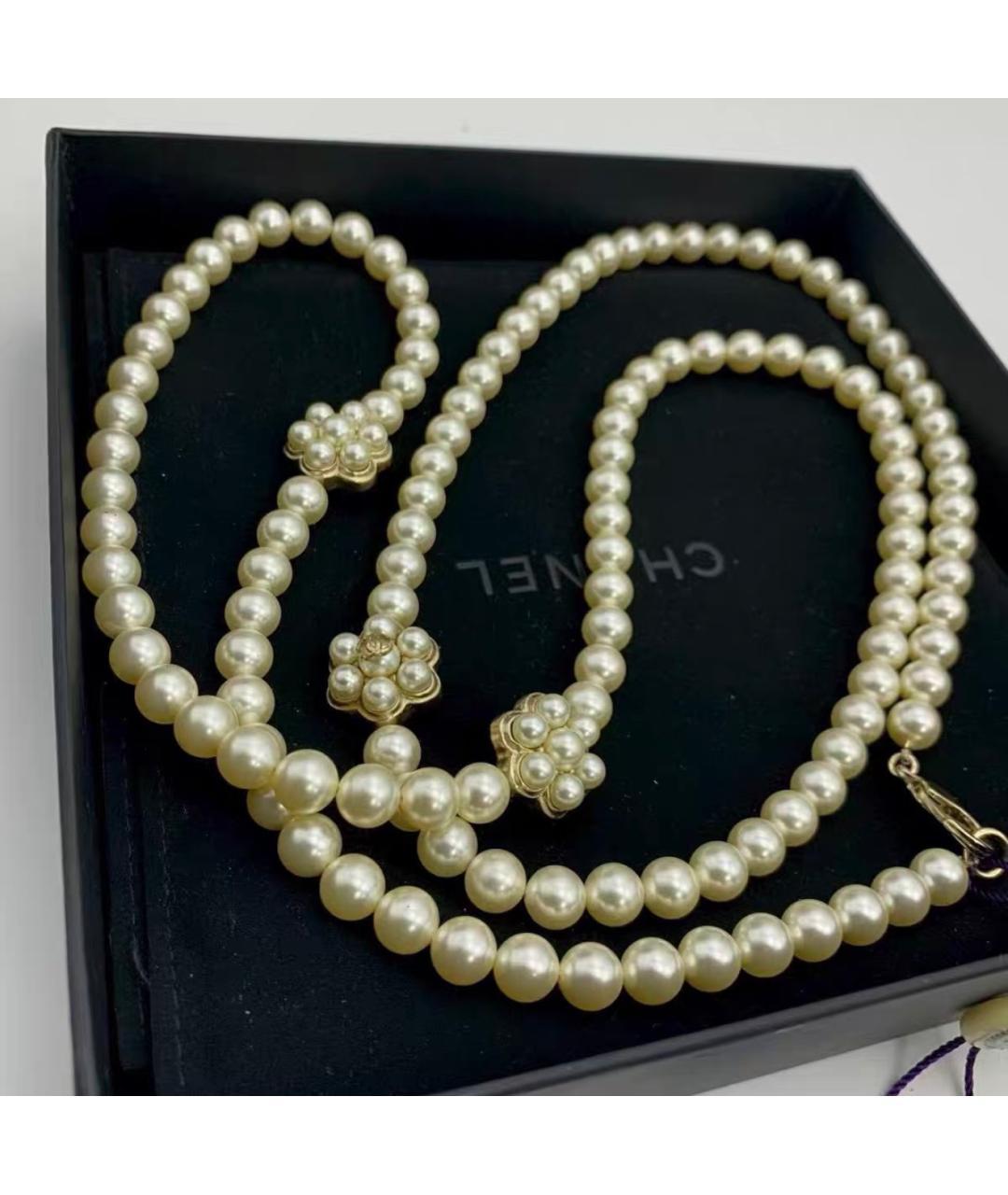 CHANEL Белое колье, фото 8