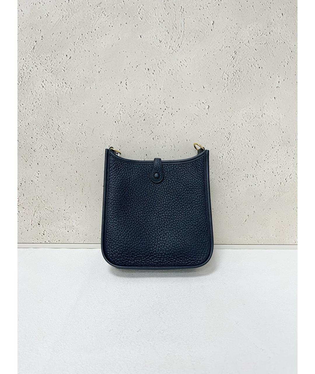 HERMES Черная кожаная сумка через плечо, фото 2