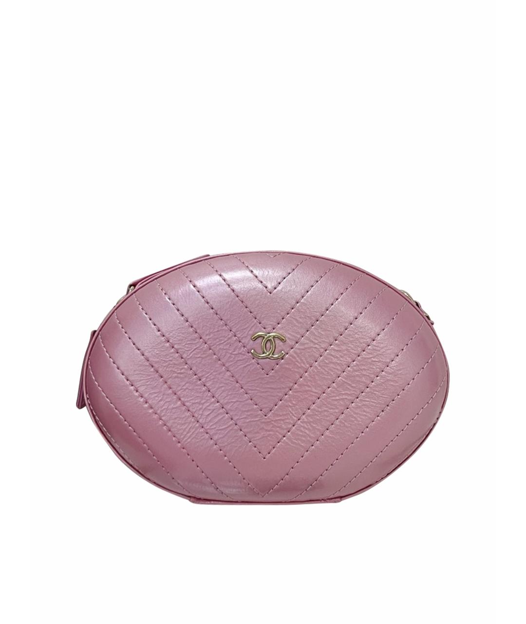 CHANEL Розовая кожаная сумка через плечо, фото 1