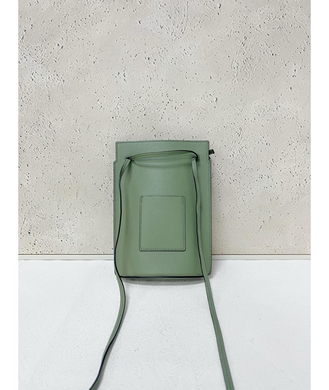 LOEWE Зеленая кожаная сумка через плечо, фото 2