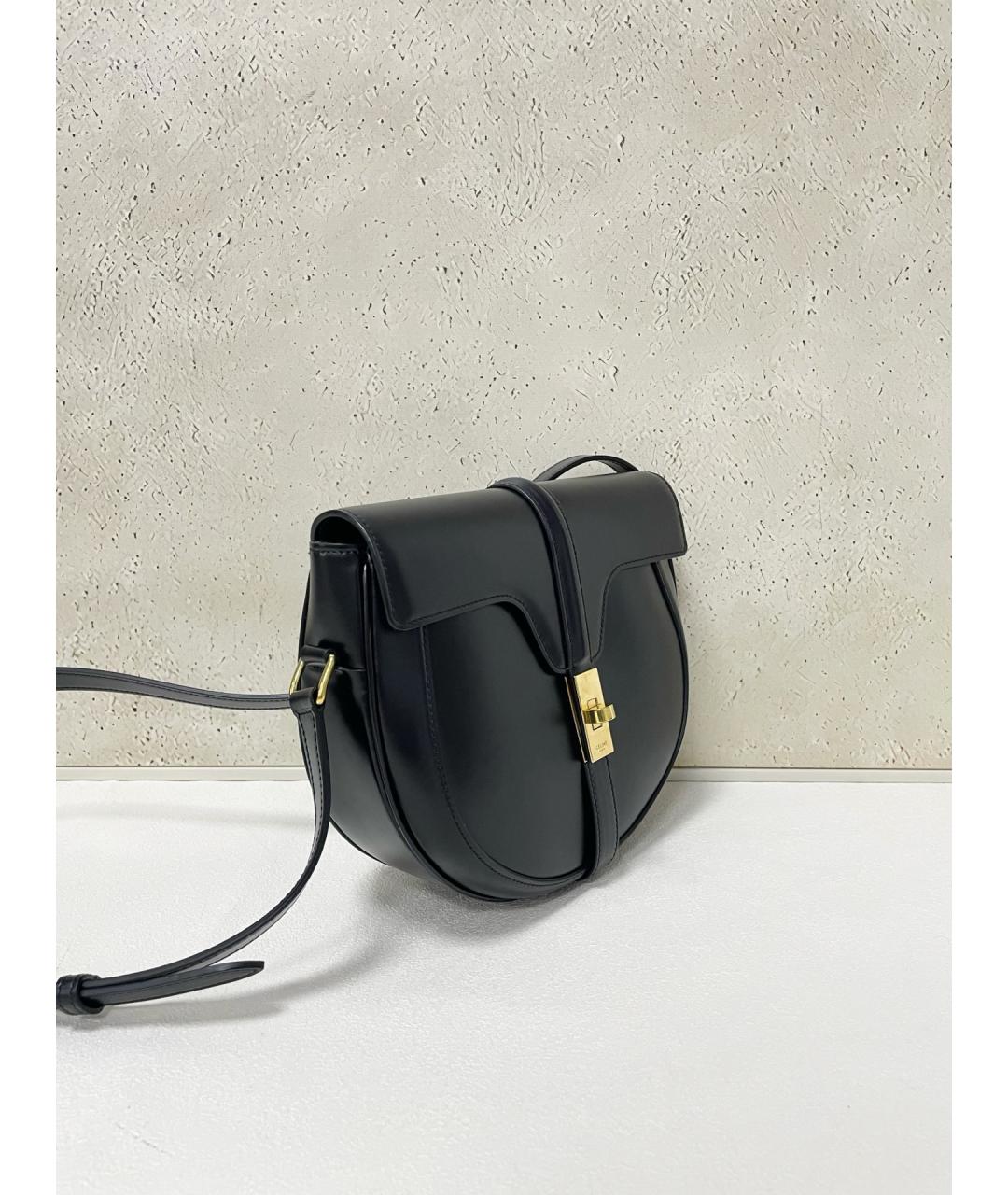 CELINE Черная кожаная сумка через плечо, фото 3