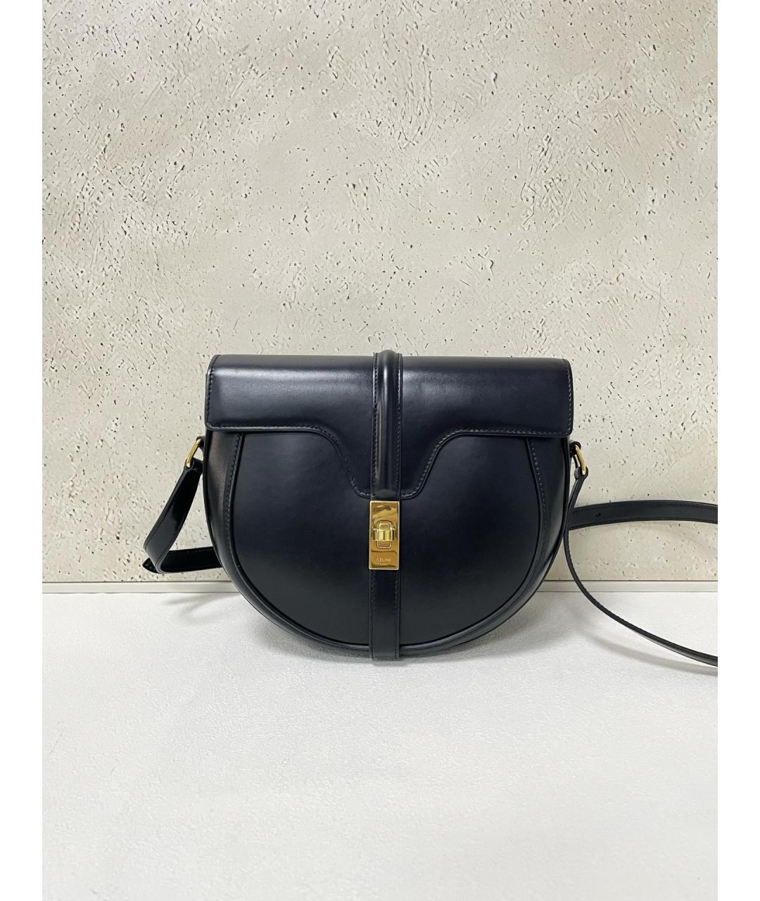 CELINE Черная кожаная сумка через плечо, фото 7