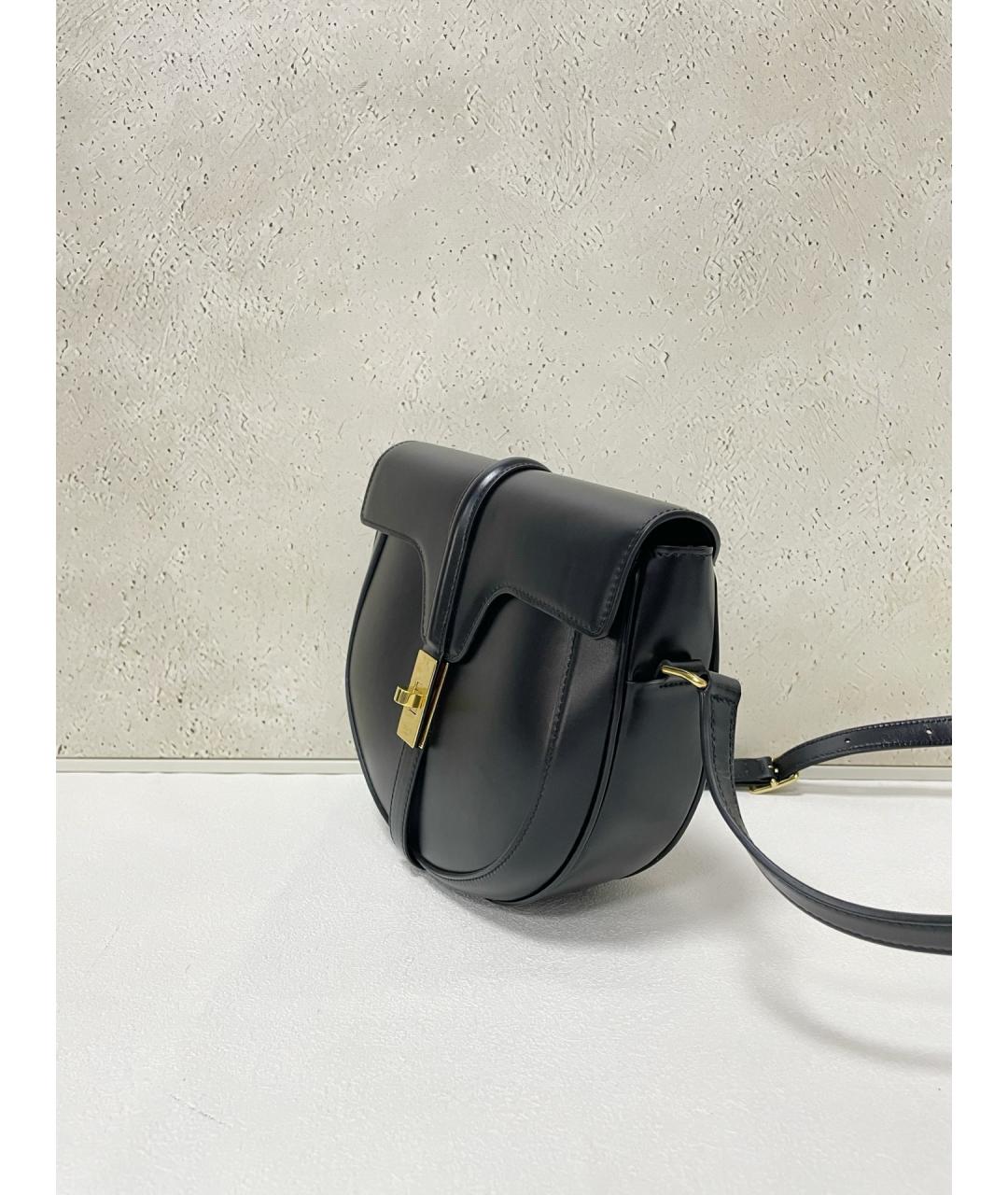 CELINE Черная кожаная сумка через плечо, фото 4