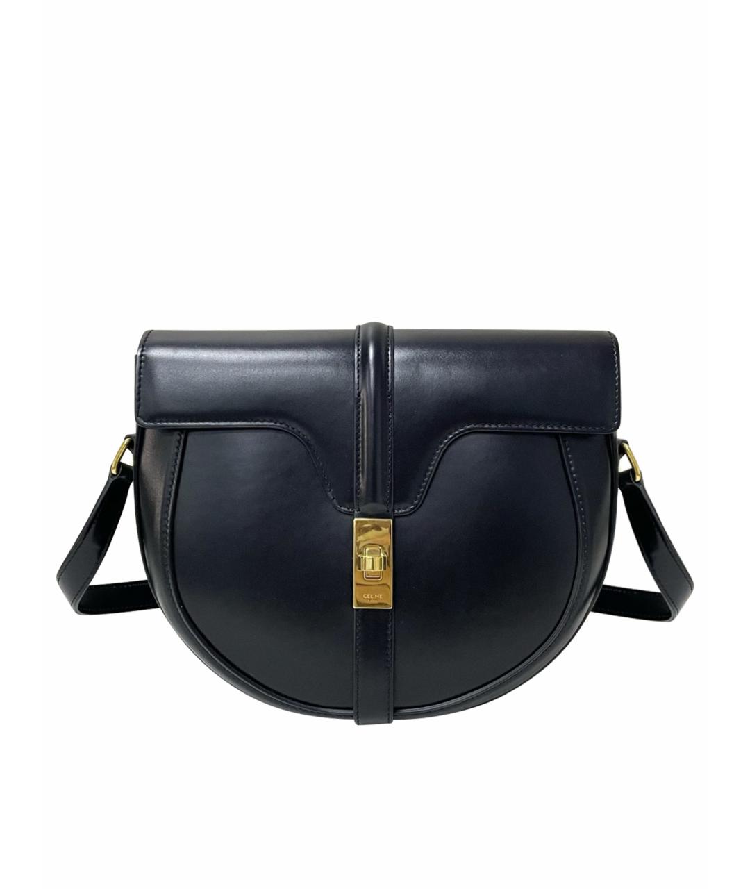 CELINE Черная кожаная сумка через плечо, фото 1