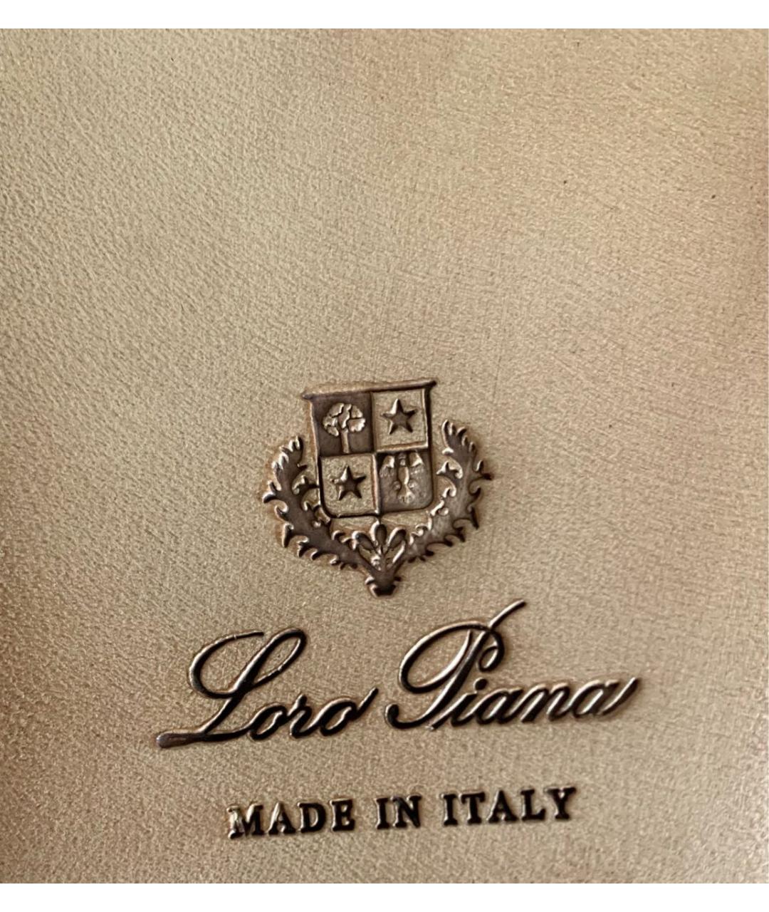 LORO PIANA Черные кожаные лоферы, фото 5