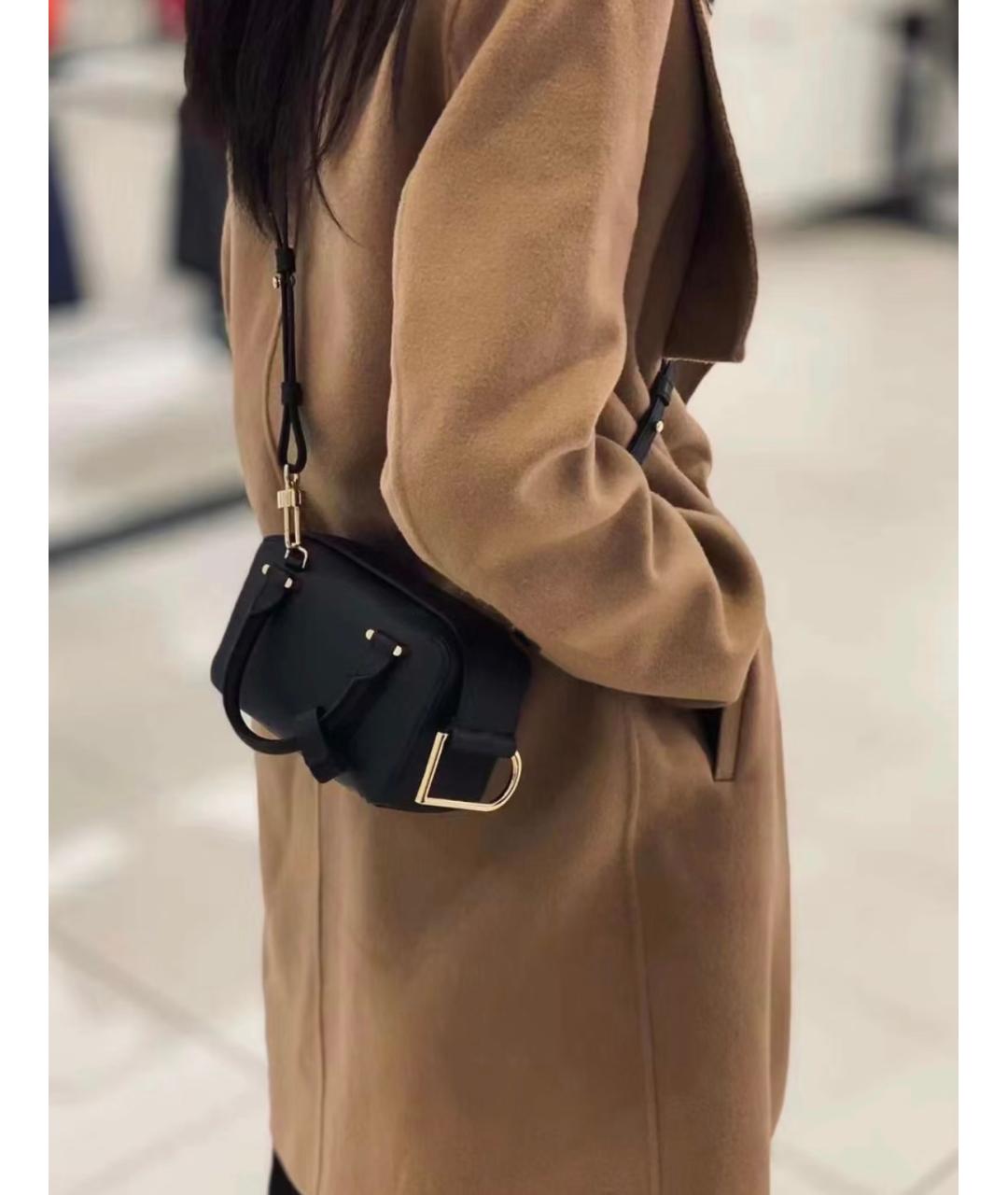 DELVAUX Черная кожаная сумка с короткими ручками, фото 6