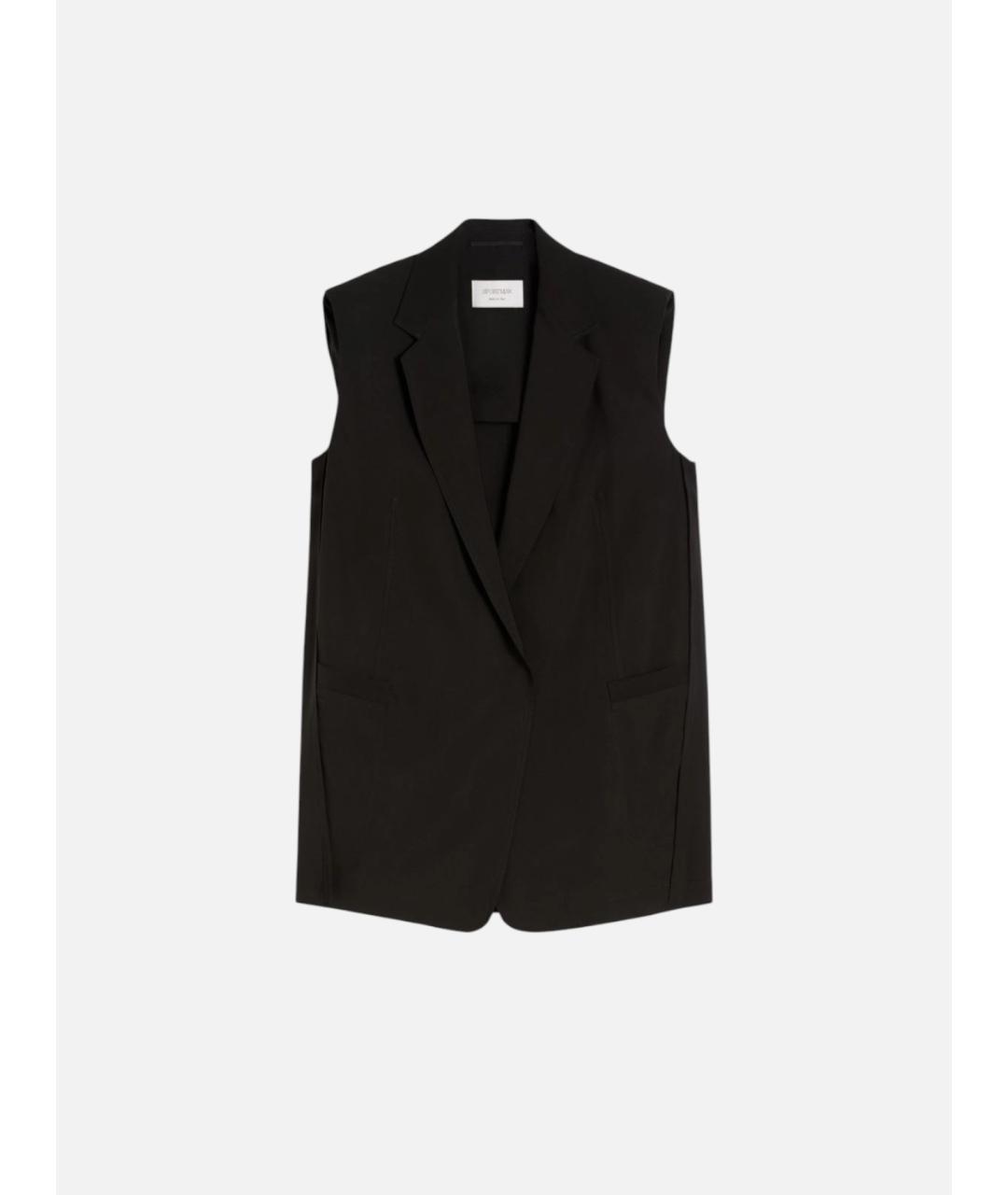 SPORTMAX Черная вискозная жилетка, фото 6