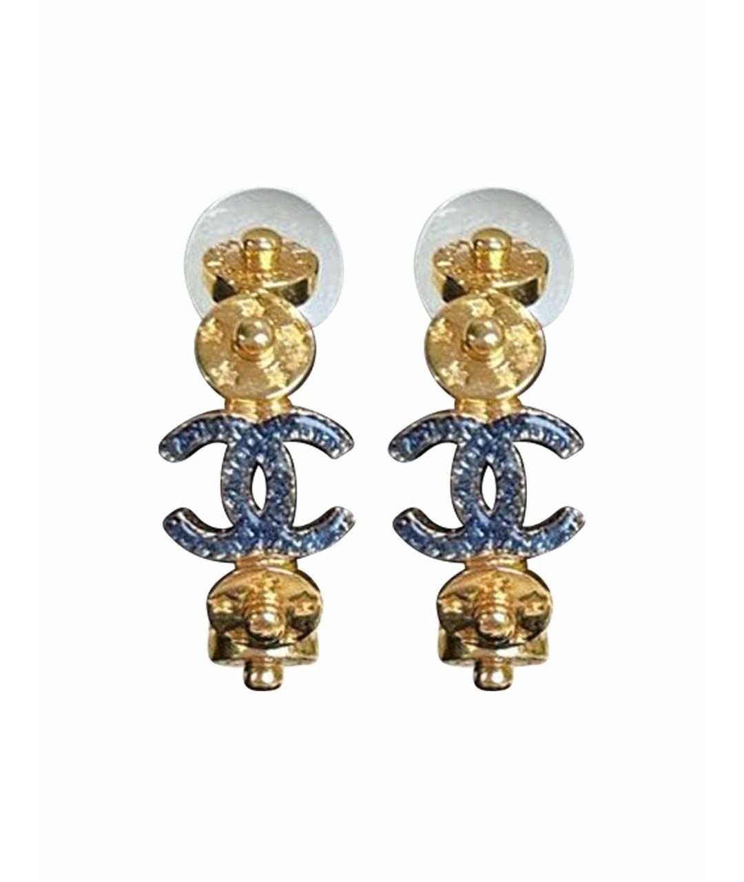 CHANEL Золотые серьги, фото 1