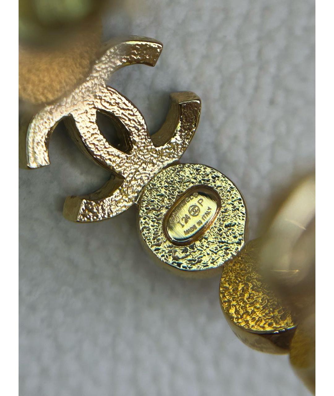 CHANEL Золотые серьги, фото 3