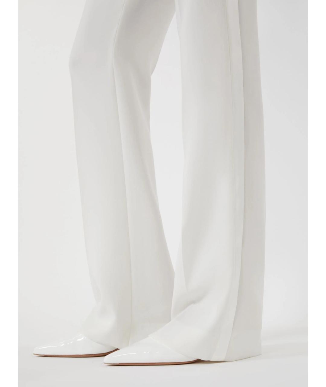 MAX MARA Белые прямые брюки, фото 5