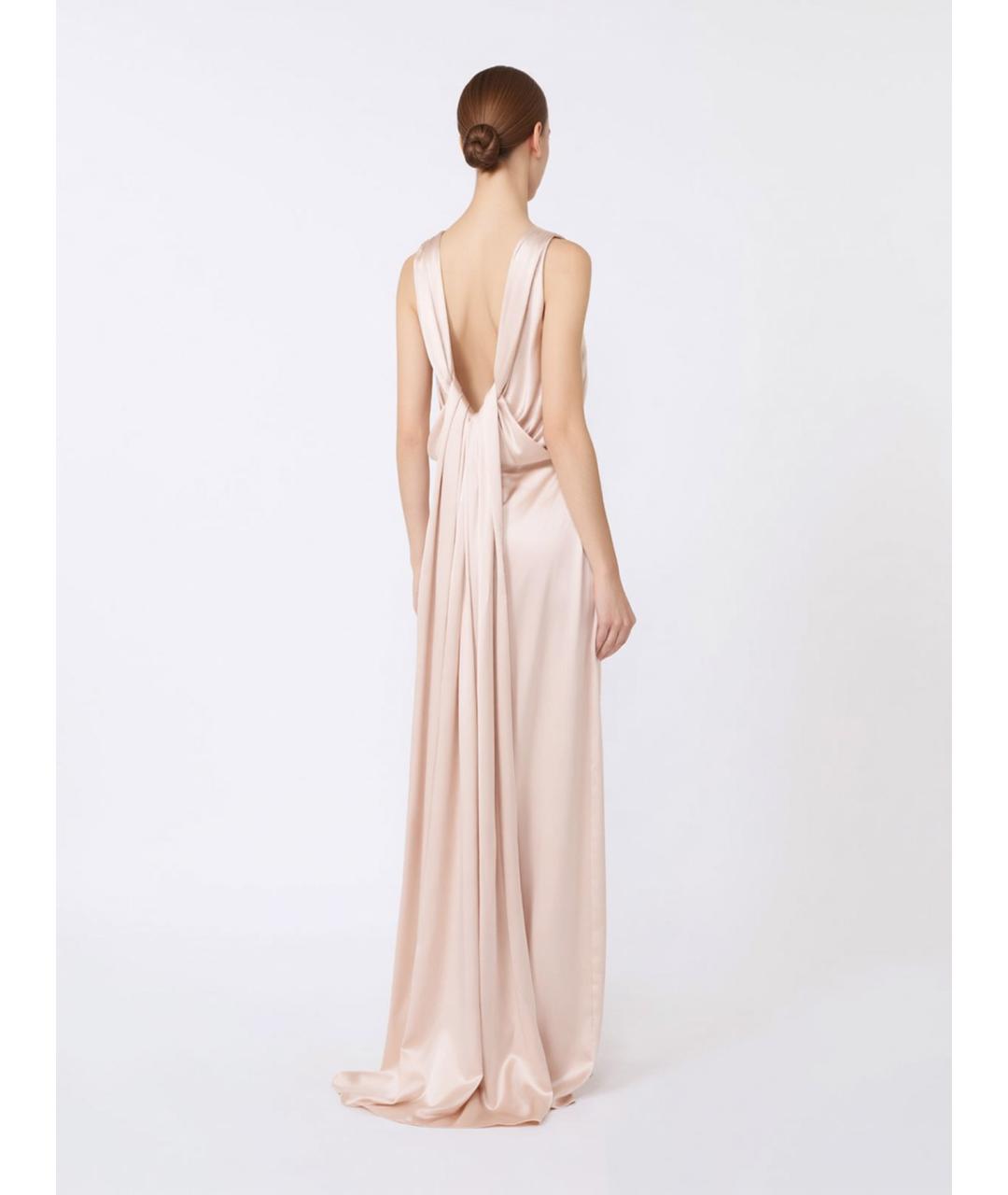 MAX MARA Розовое шелковое повседневное платье, фото 4