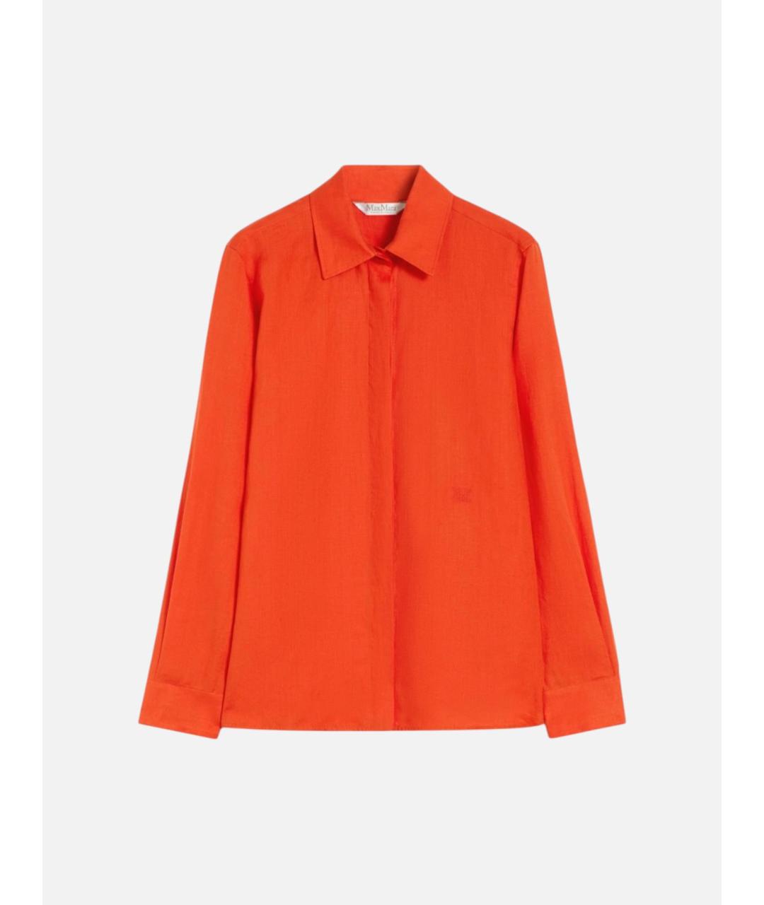 MAX MARA Оранжевая рубашка, фото 6