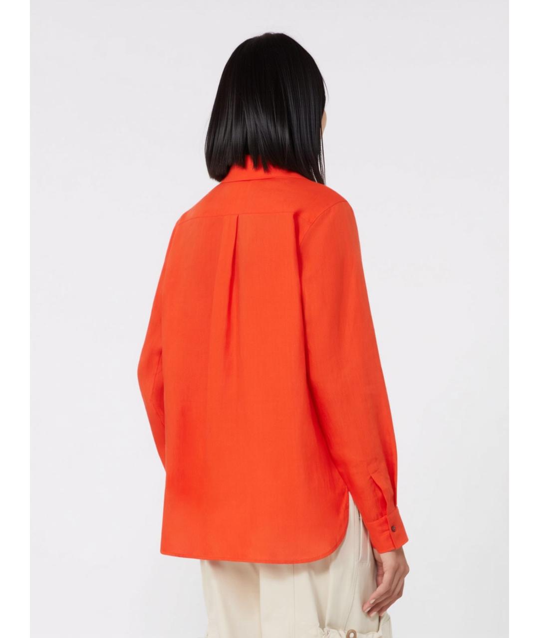 MAX MARA Оранжевая рубашка, фото 4