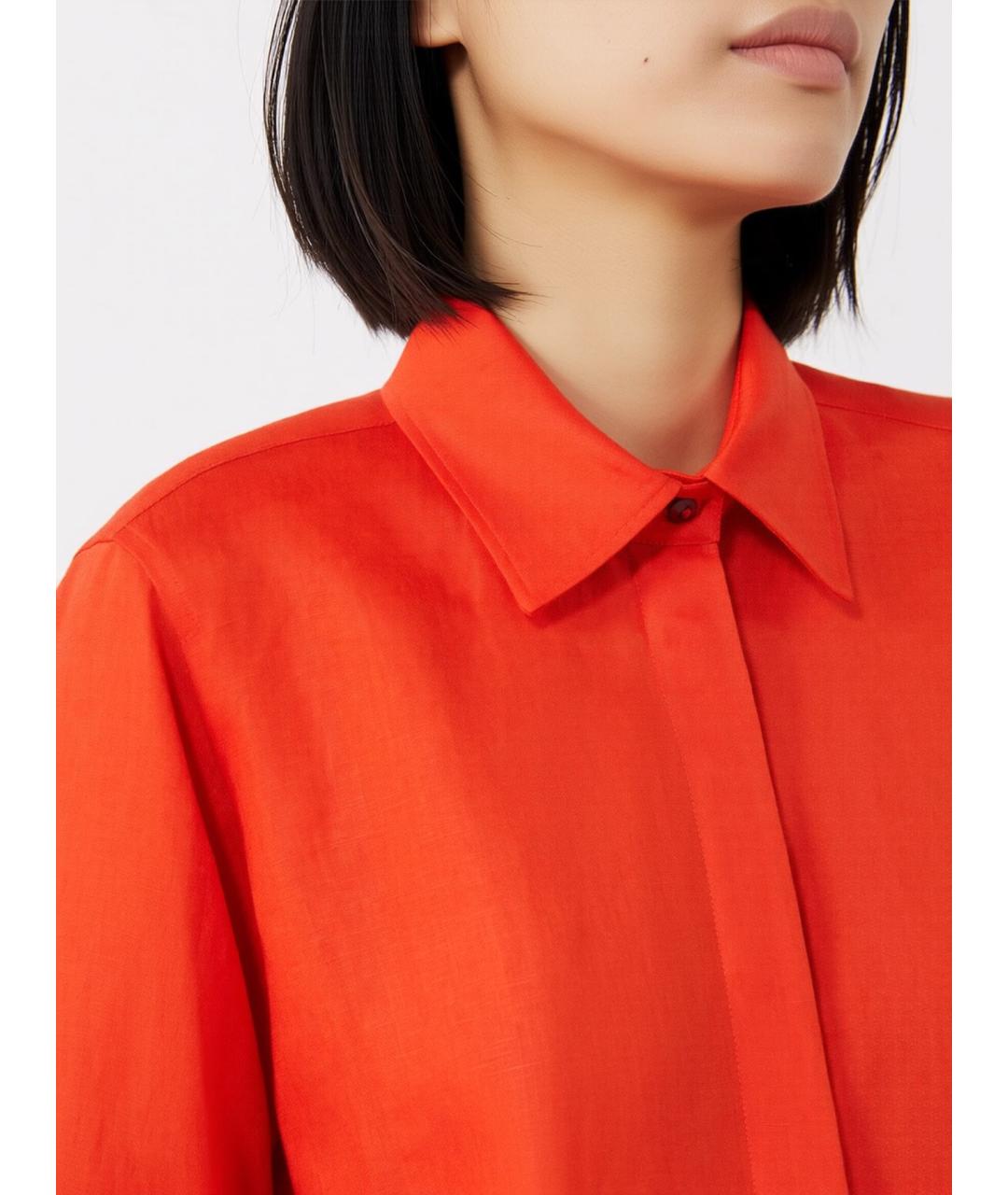 MAX MARA Оранжевая рубашка, фото 5