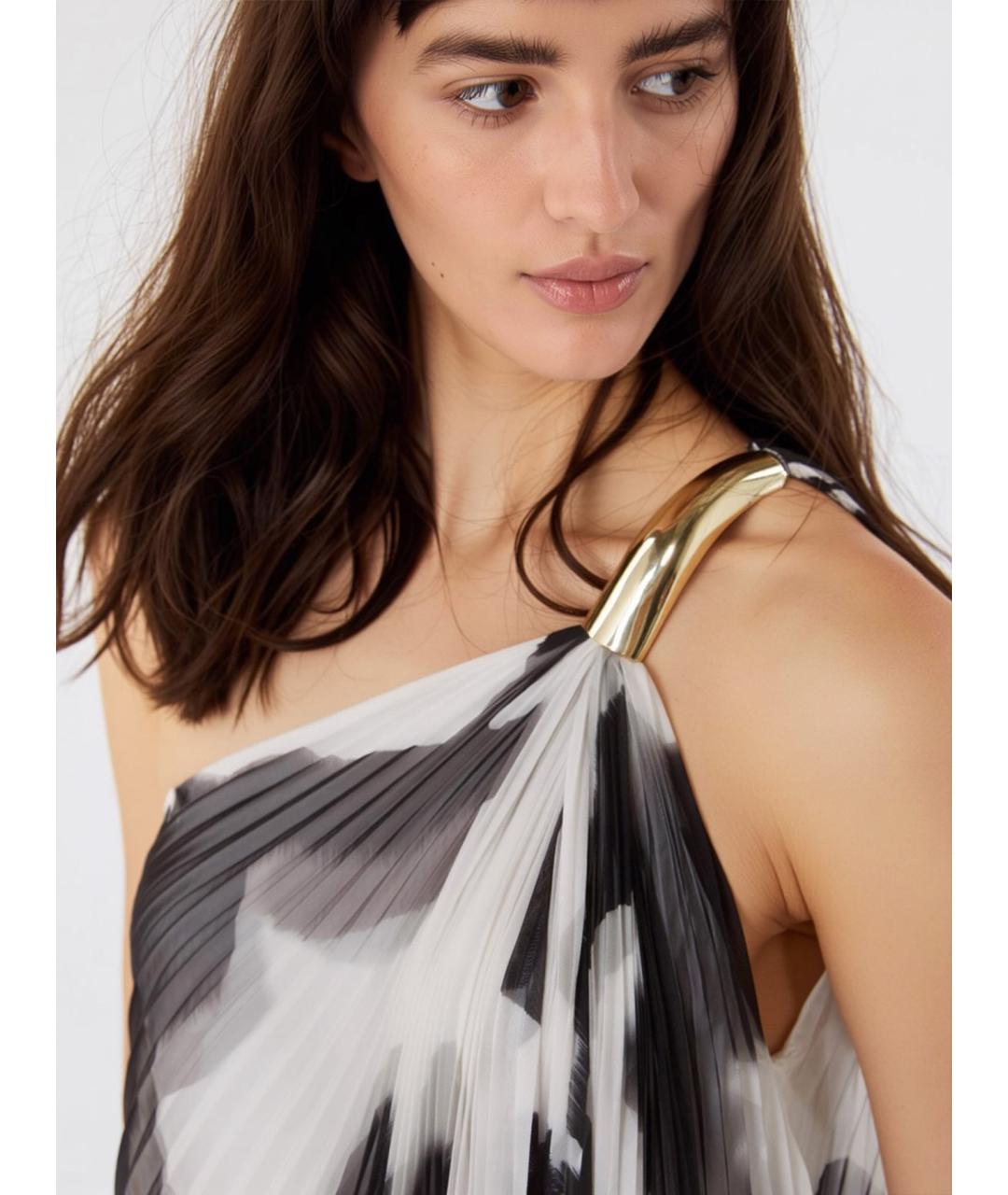 MAX MARA Мульти полиэстеровое коктейльное платье, фото 5