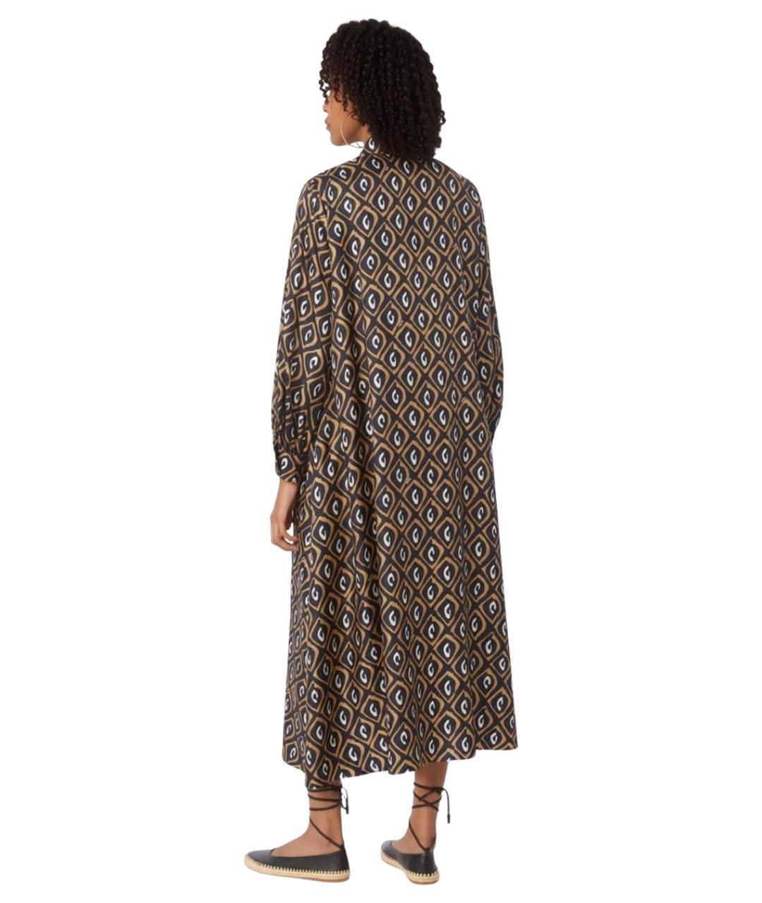 MAX MARA Мульти шелковое повседневное платье, фото 4