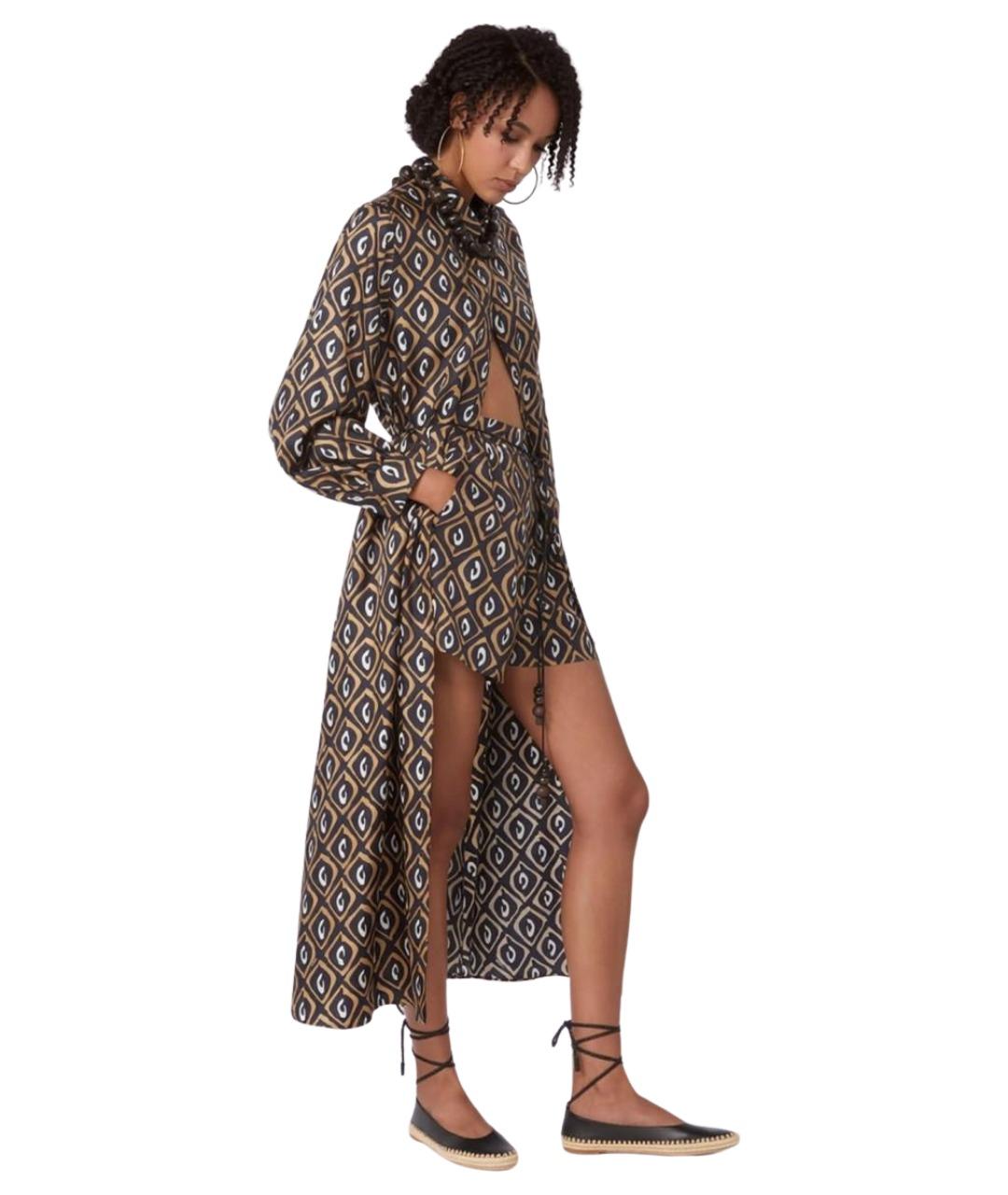 MAX MARA Мульти шелковое повседневное платье, фото 2