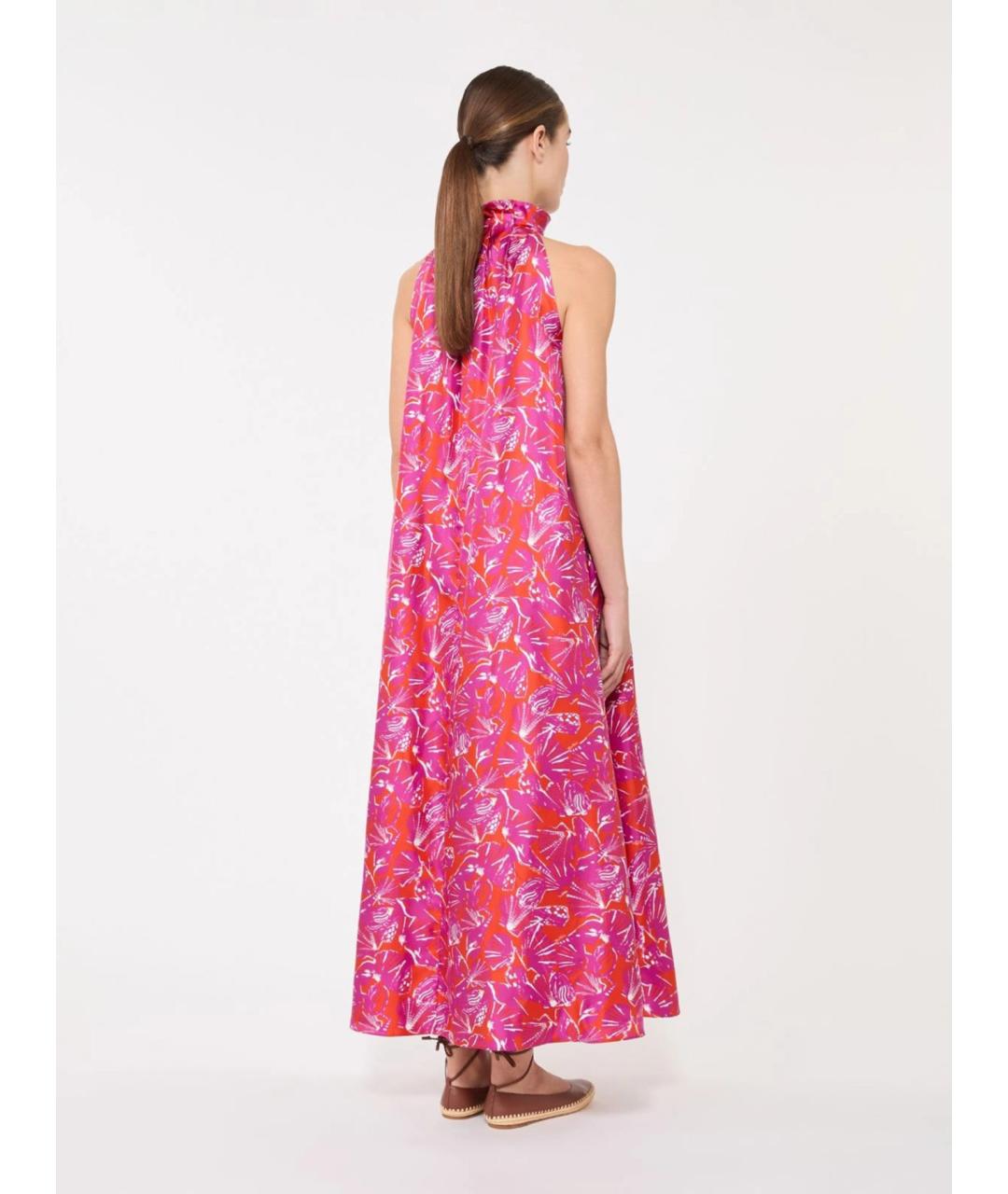 MAX MARA Мульти шелковое повседневное платье, фото 3