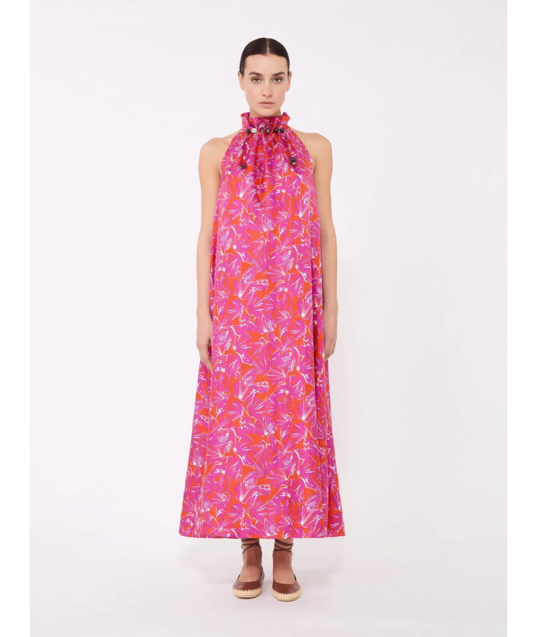 MAX MARA Мульти шелковое повседневное платье, фото 5