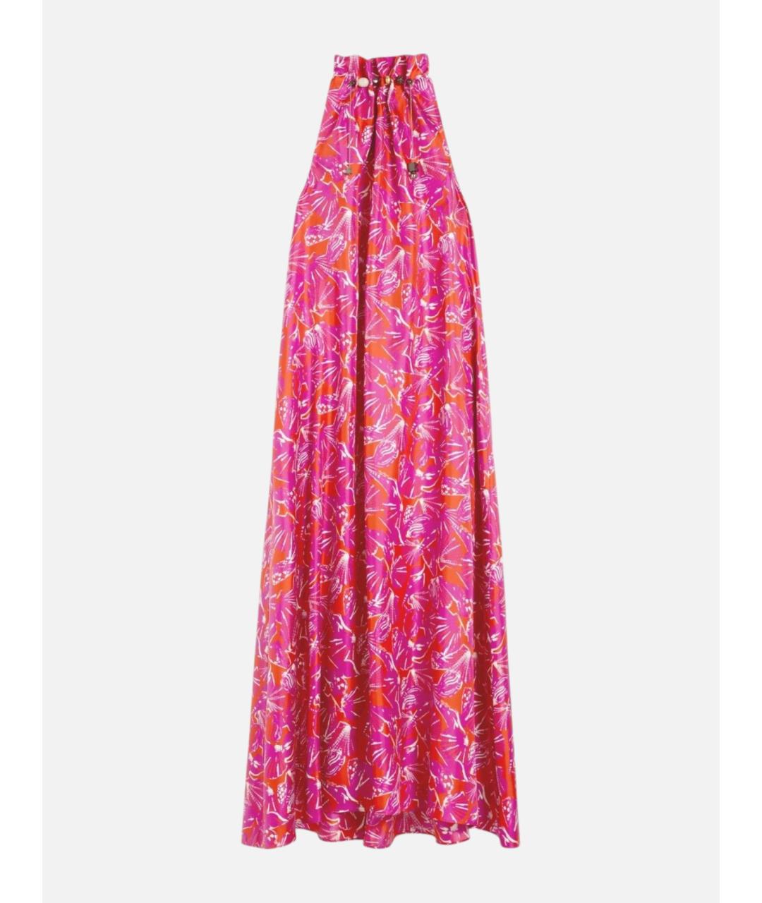 MAX MARA Мульти шелковое повседневное платье, фото 6