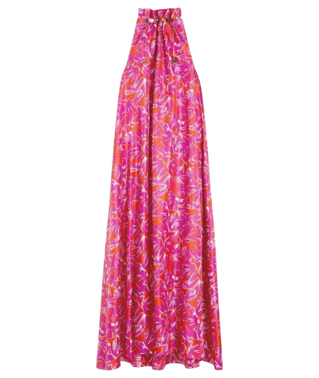 MAX MARA Мульти шелковое повседневное платье, фото 1