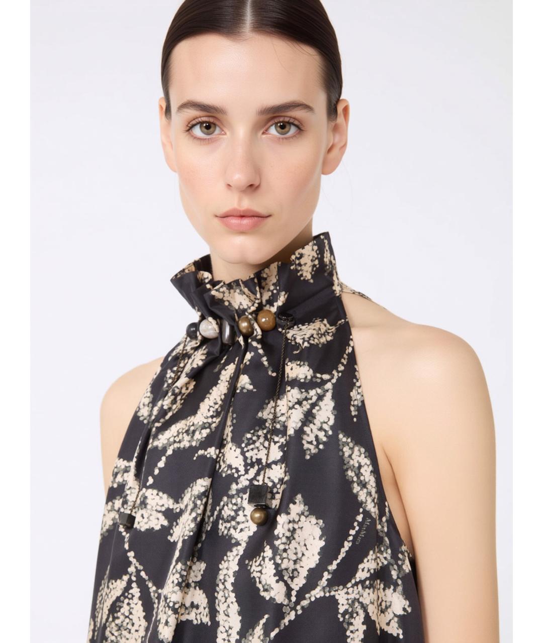 MAX MARA Мульти шелковое повседневное платье, фото 4