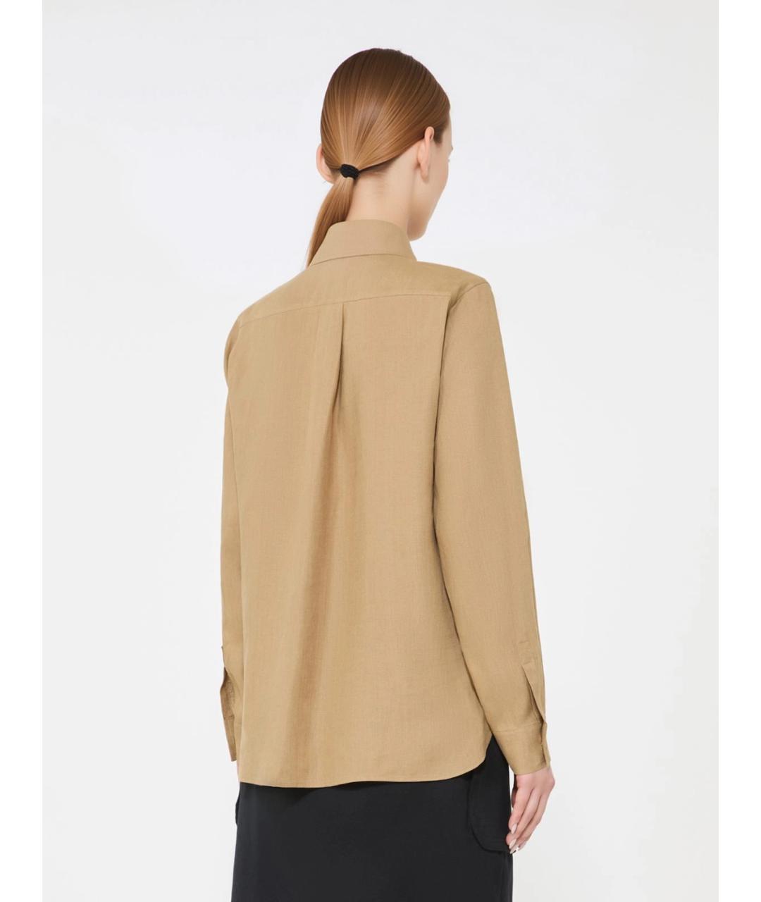 MAX MARA Бежевая рубашка, фото 4