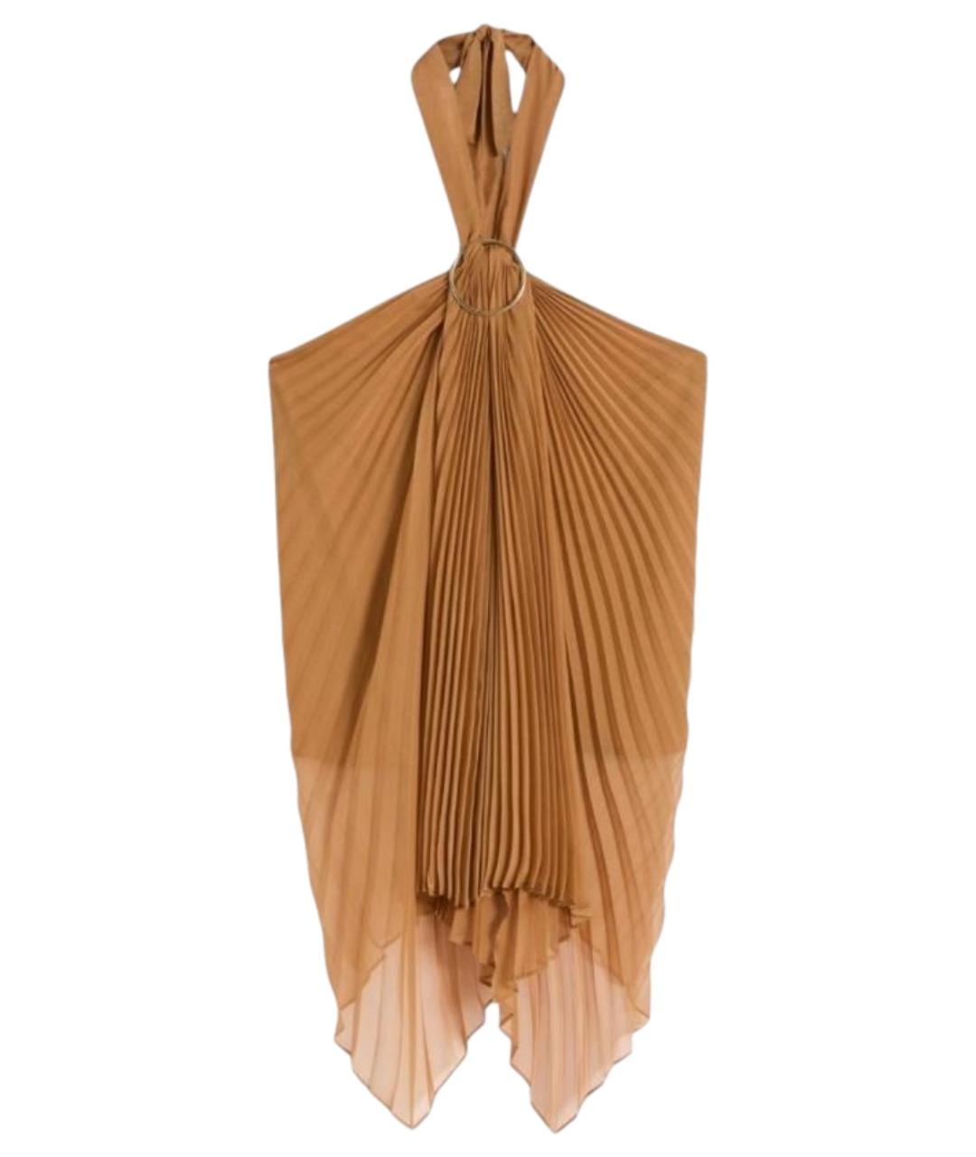 MAX MARA Оранжевая полиэстеровая блузы, фото 1