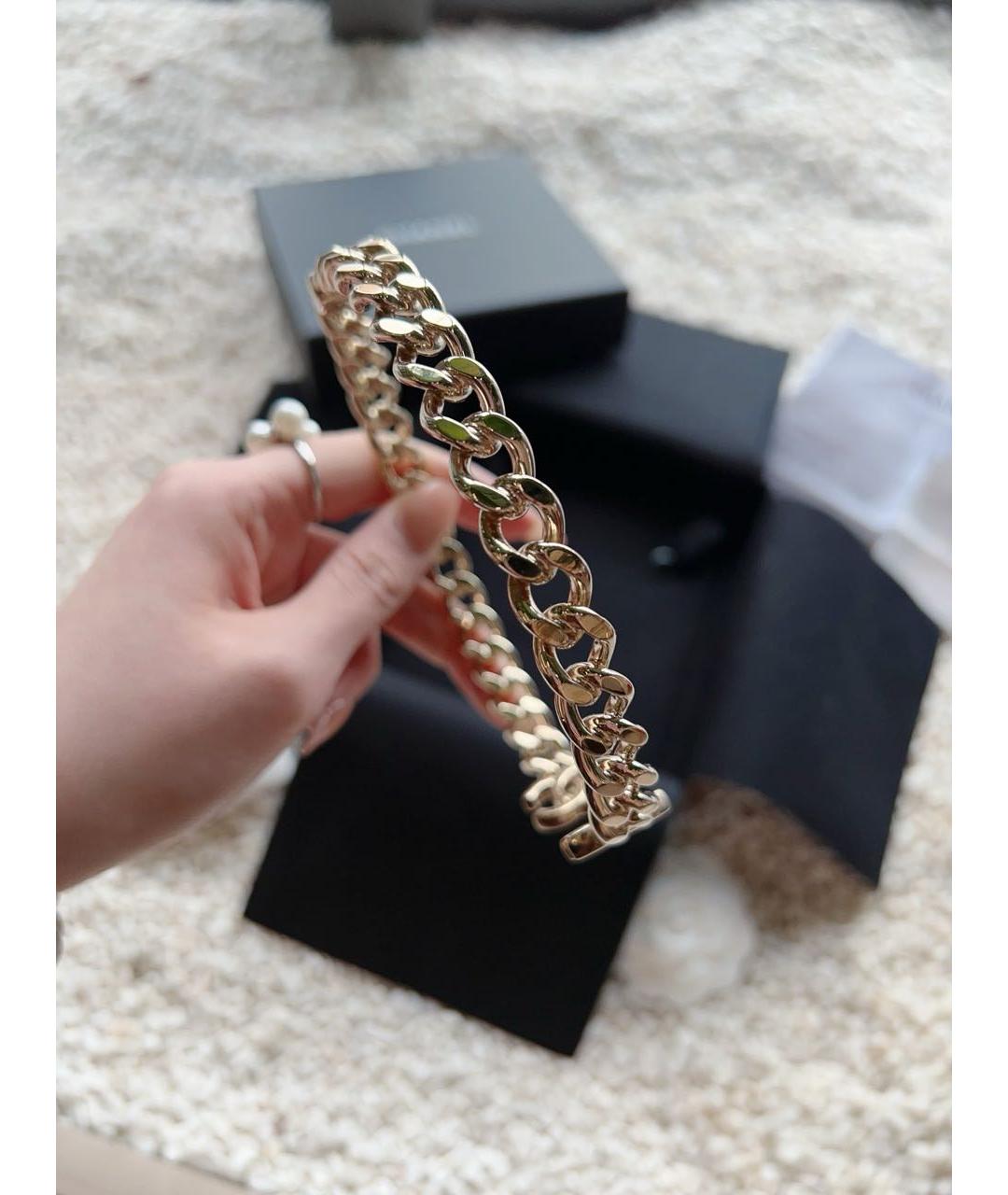 CHANEL Золотой чокер, фото 4