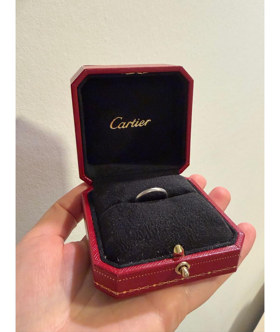 CARTIER Серебряное платиновое кольцо, фото 2